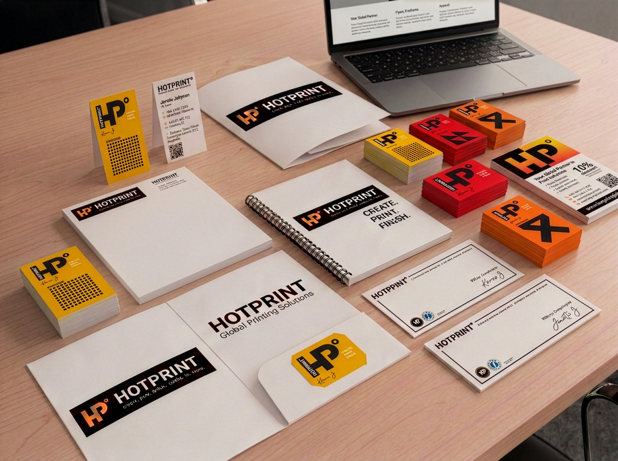 Hotprint business stationery examples